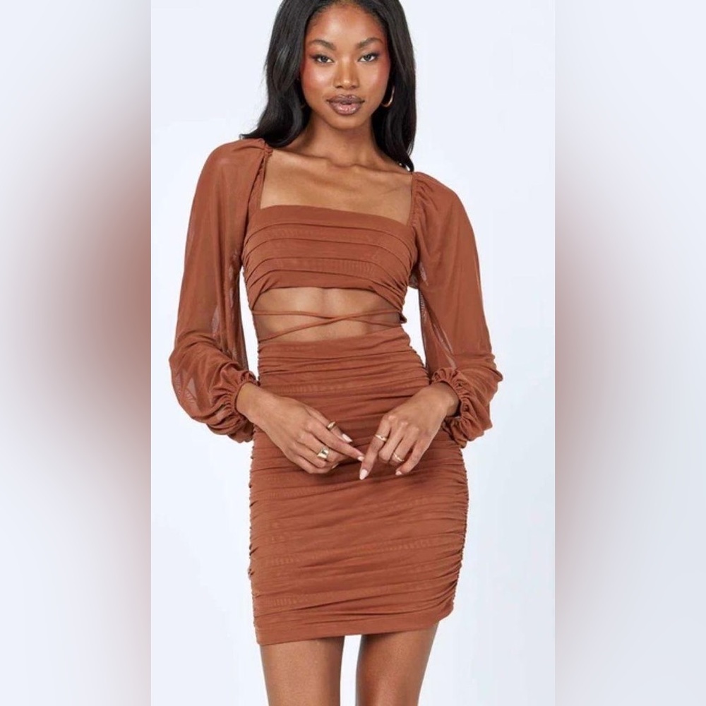Princess Polly Courtney Long Sleeve Mini Dress